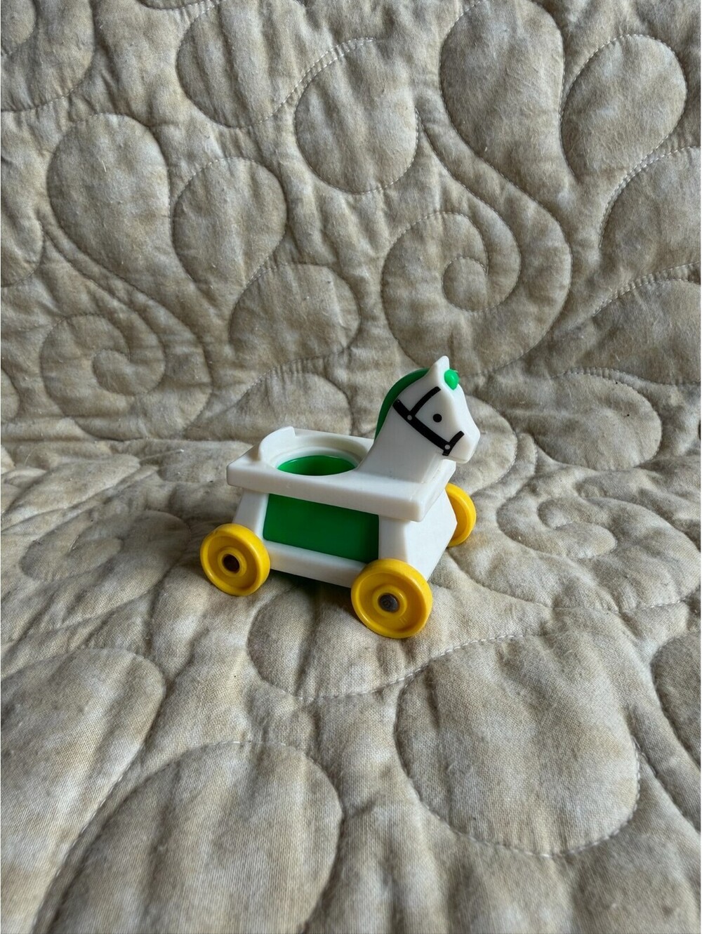 Vintage Fisher Price Little People Horse Wagon